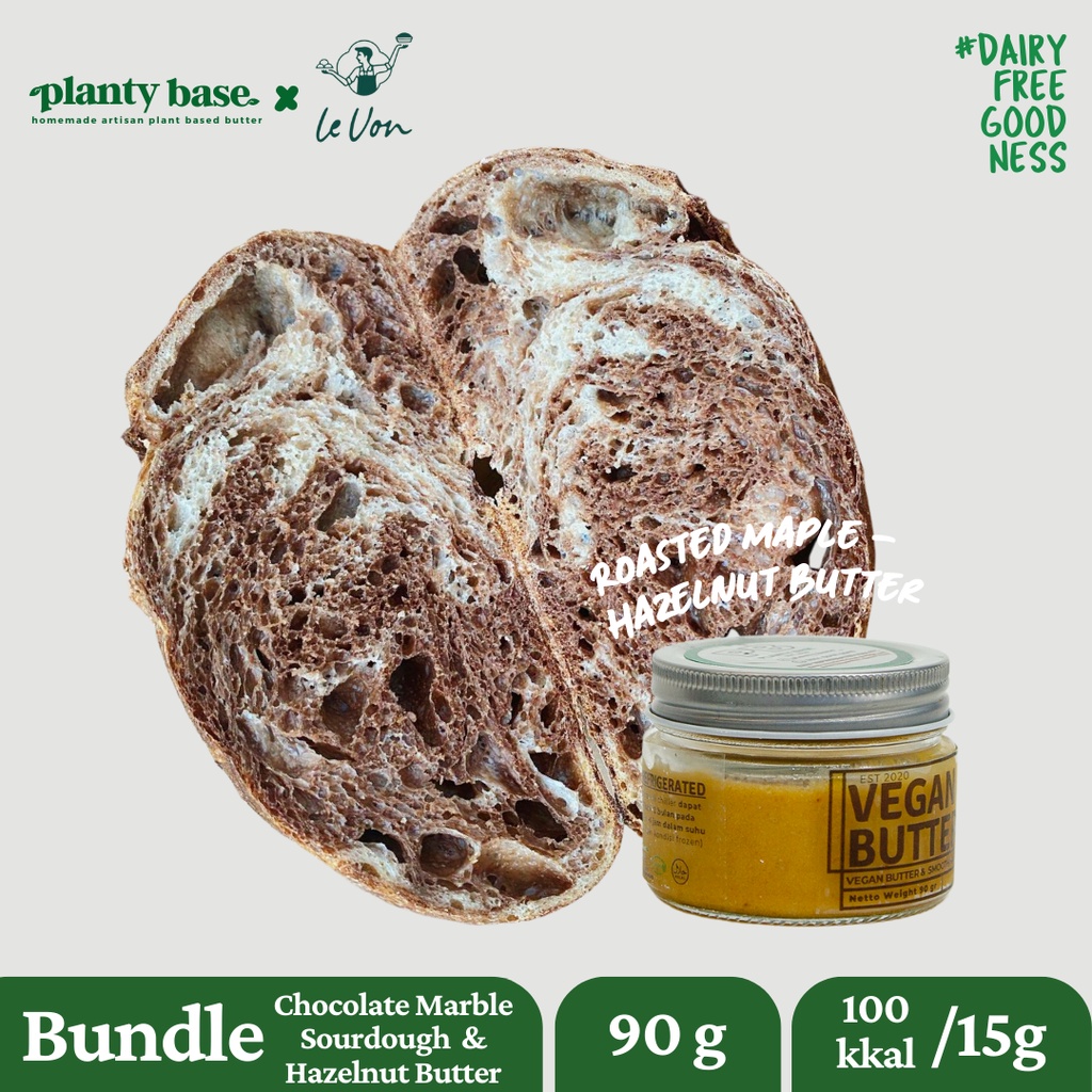 

Planty Base x Le Von Bundle Choco Marble Sourdough & Hazelnut Butter