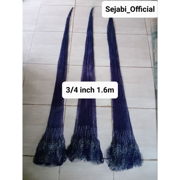 (Sejabi) Termurah Jala Lempar Ikan Ukuran 3/4 Inch  Dan 1 Inch Tinggi 1.7 - 2 Meter Bahan BenangPE/N