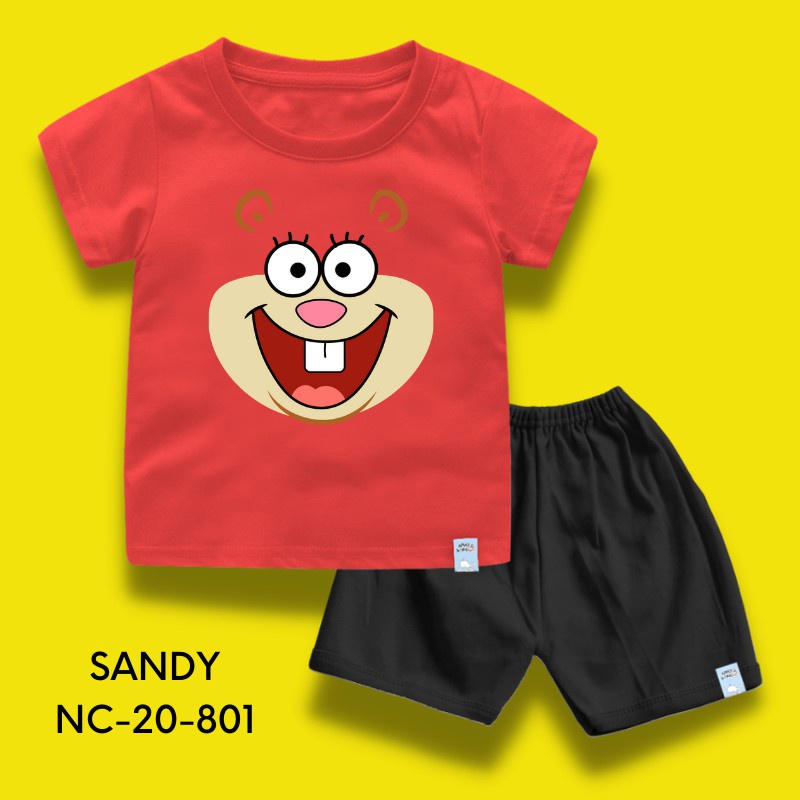 Baju Spongebob Anak Kaos Spongebob Anak Setelan Bayi Dan Anak Spongebob Bahan Katun Combed 30s