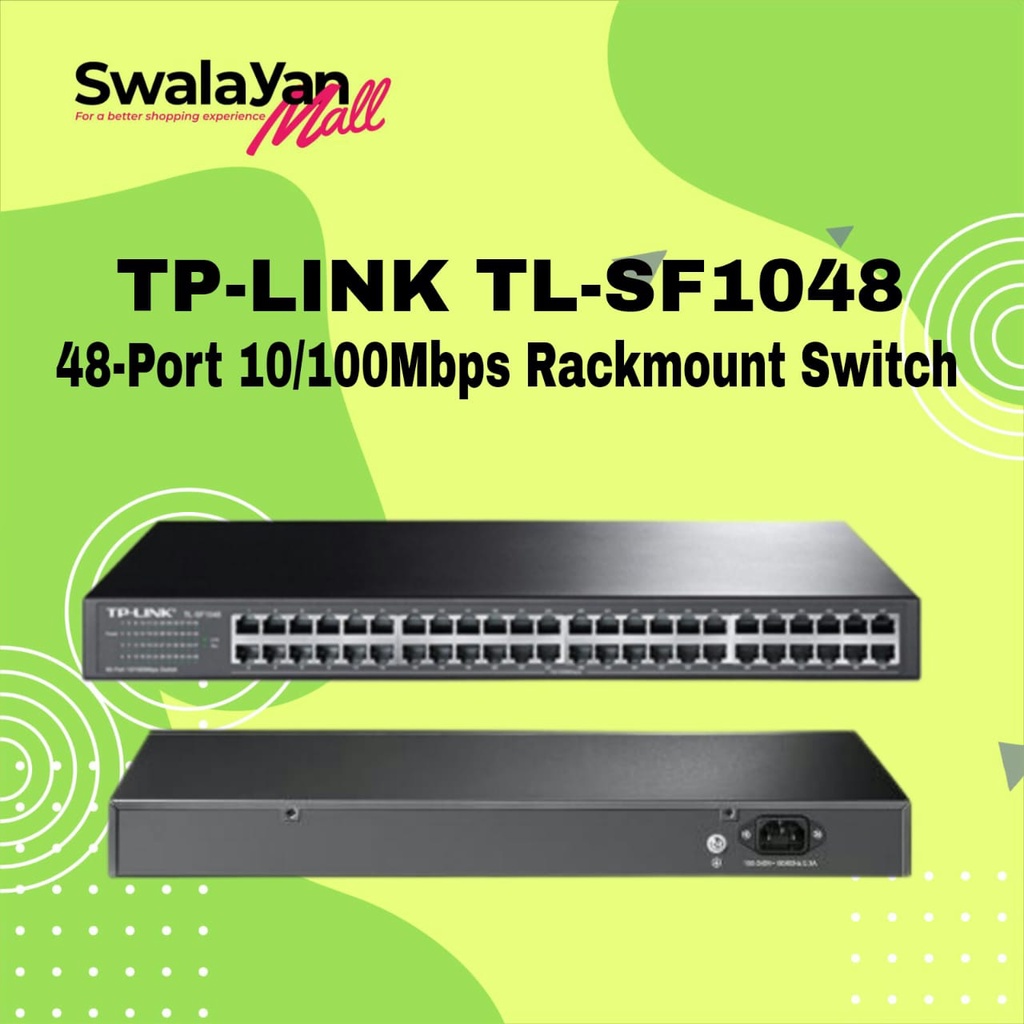 TP LINK SF1048 48 Port 10/100Mbps Rackmount Switch Hub TL-SF1048