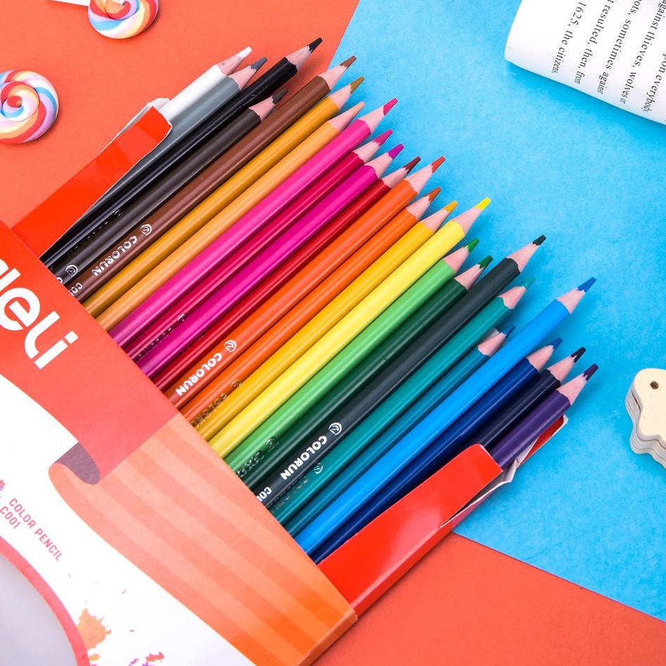 

Update - Pensil Warna 24 Warna Panjang DELI Colorun - EC00120 ✓