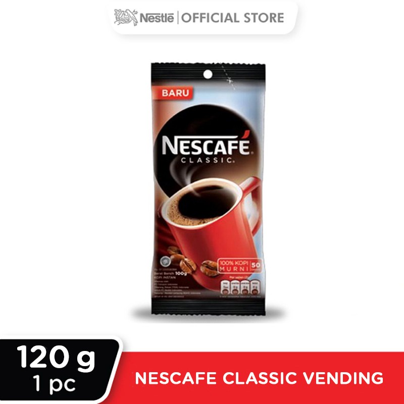 

HEMAT-O NESTLE NESCAFE CLASSIC 120gr coffee kopi Nestle Profesional Vending Kopi Robusta ojol only