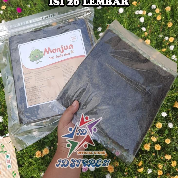

10.10 Product HOT Halal Manjun 20 Lembar Yaki Sushi Nori Rumput Laut Seaweed Gimbap Halal 