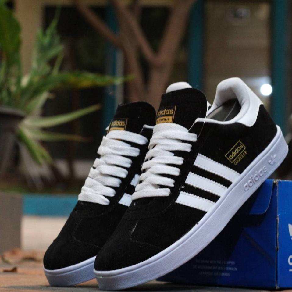 Terbaik Adidas Gazelle OG Black White Original Premium Quality Sepatu Kasual Pria Hitam Putih | Sepa