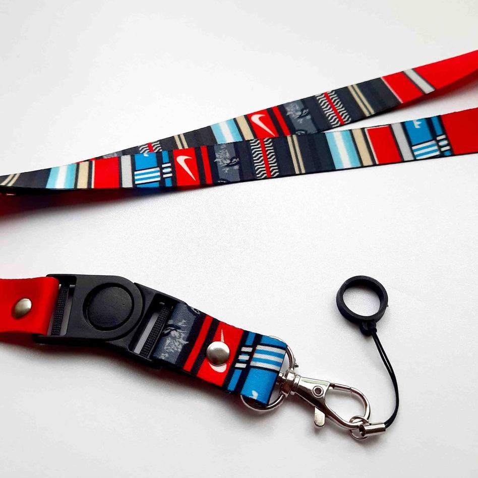 

fgq Lanyard printing NIKE Gantungan ID card plus karet 13mm ♦ 86