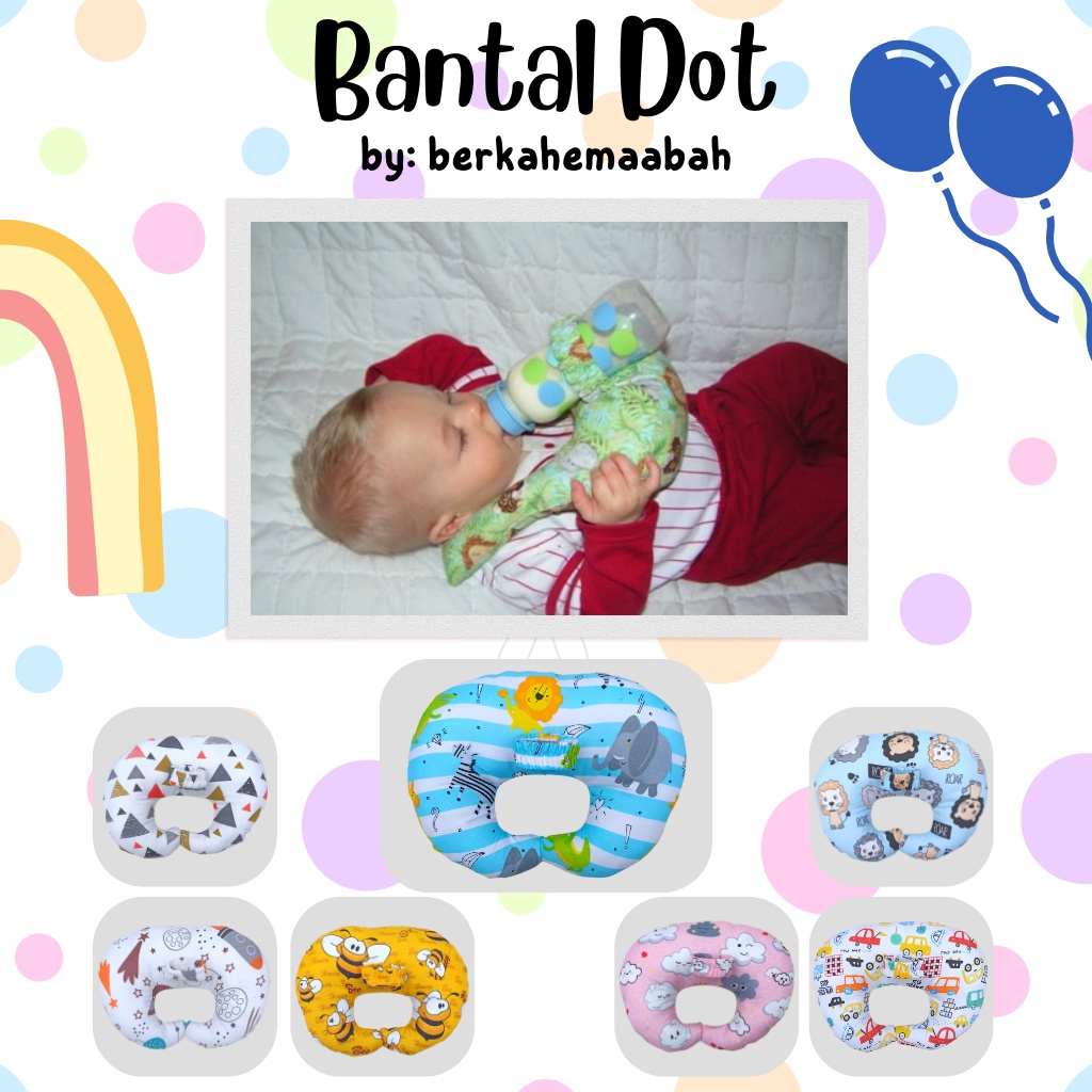 Bantal Dot Bayi | Bantal Dot | Bantal Susu Anti Pegal | Bantal Dot Susu Bayi | Baby Bottle Holder