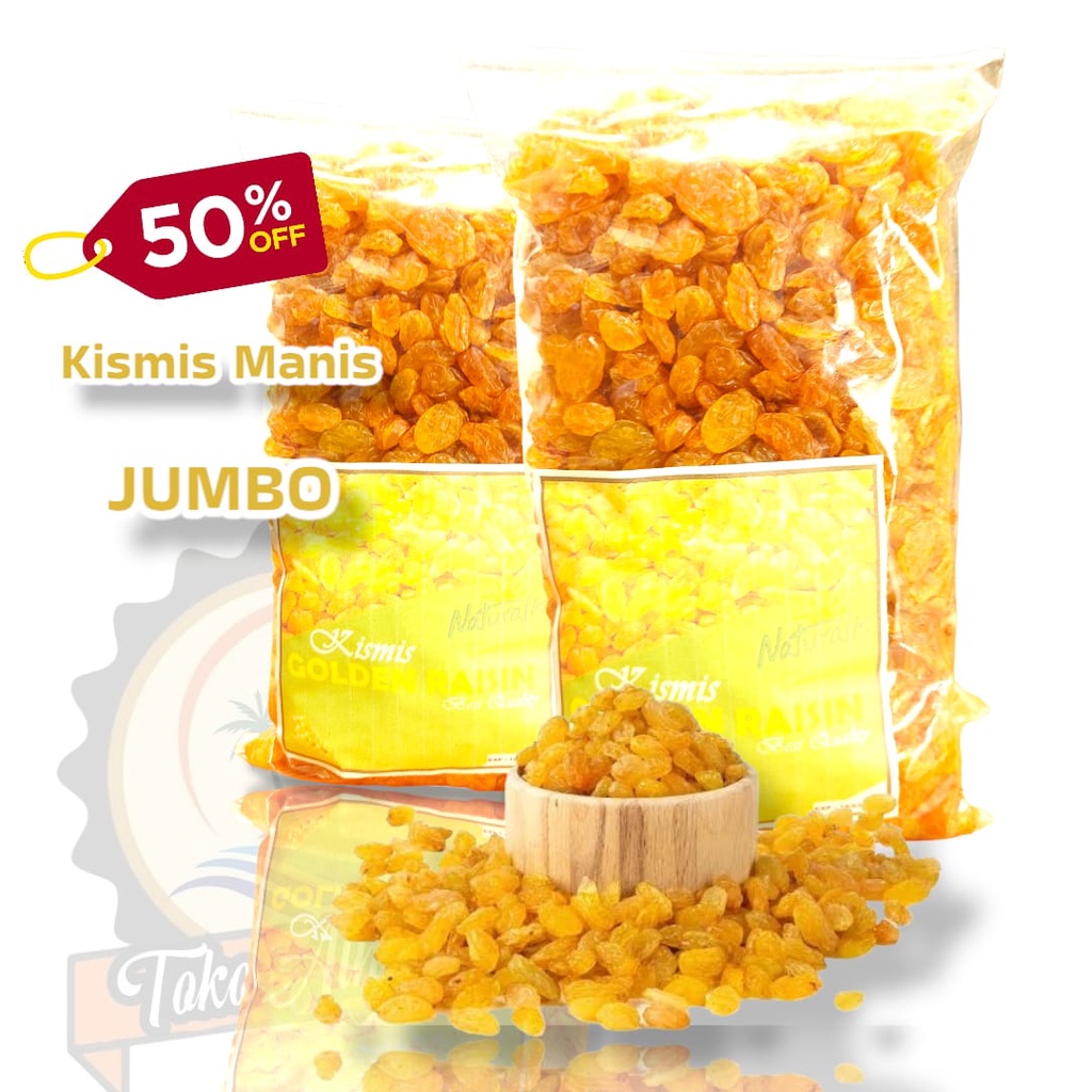 Kismis arab golden raisin semi jumbo 500gr