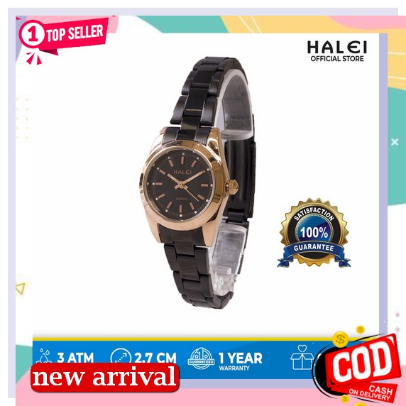 Jam Tangan Wanita F Fitur Tanggal Aktif Water Resistant_Jam Tangan Wanita Persegi Panjang Strap Rant