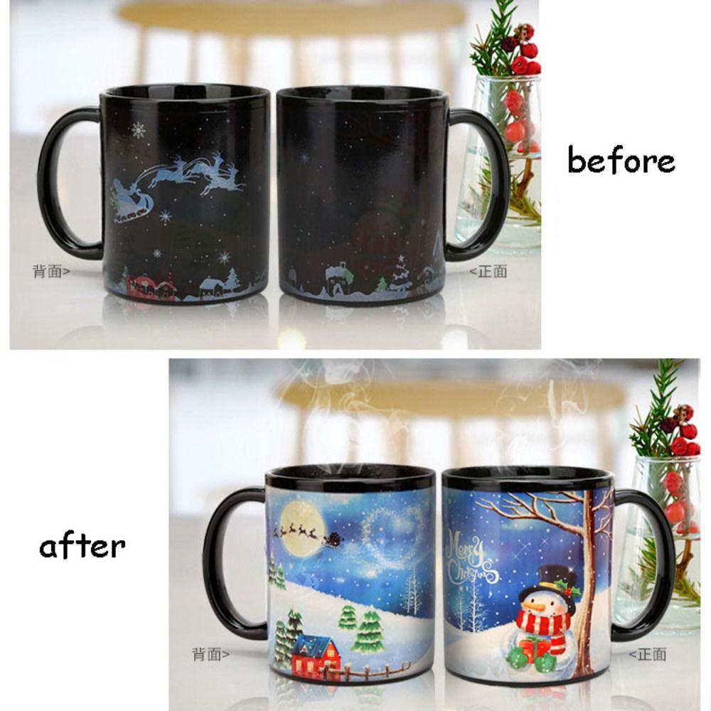 Lanfy Berubah Warna Mug Kreatif Fashion Sensitif Panas Peralatan Minum Keramik Berubah Warna Cangkir Air