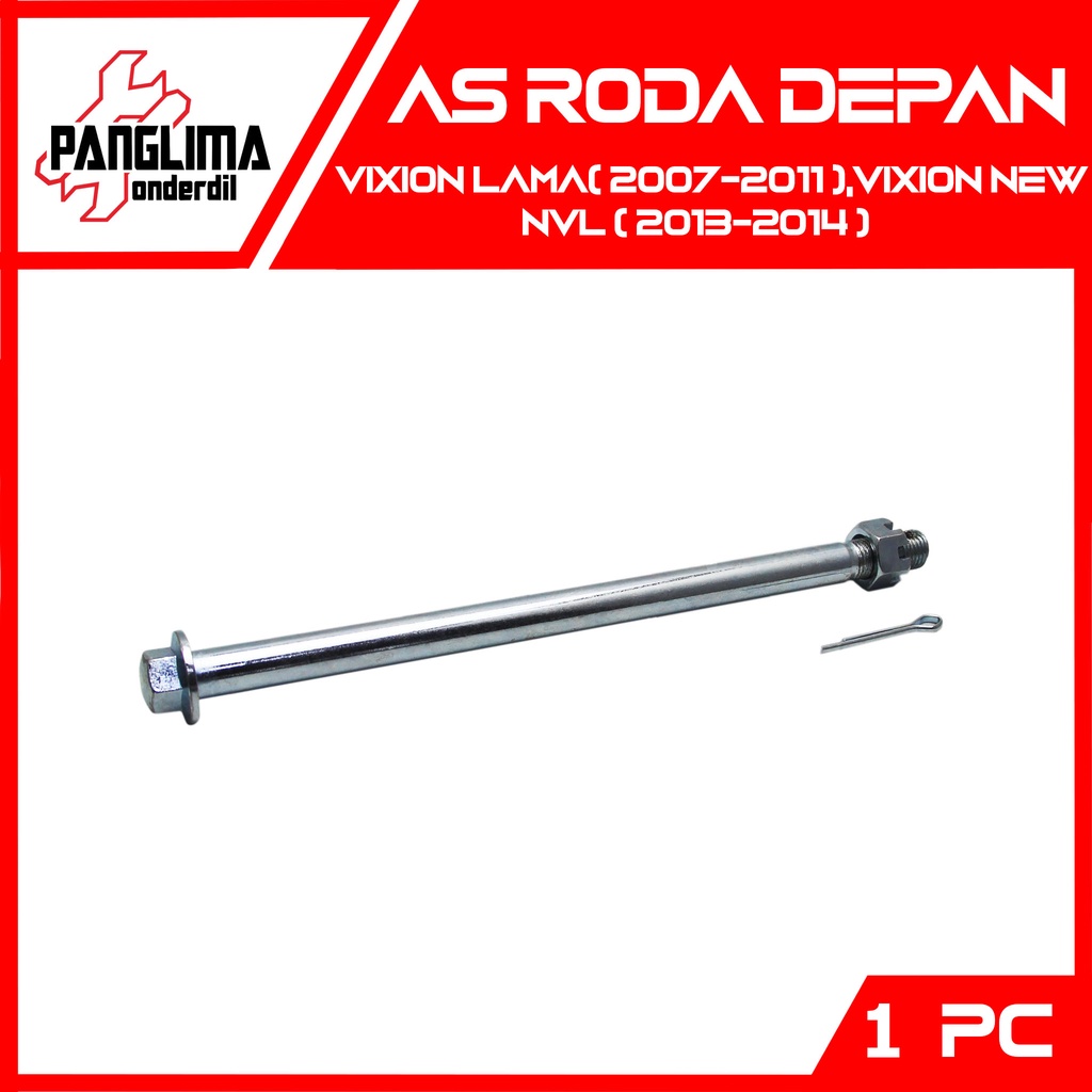 As Roda Depan Vixion Lama 2007-2011-Vixion New NVL 2013-2014 Mur Spie-Pengunci Set