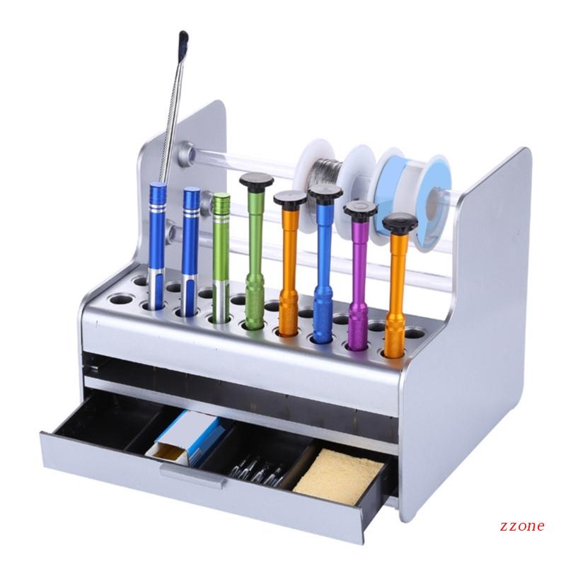 Zzz Rak Stand Organizer Multifungsi Holder Obeng / Pinset / Brush