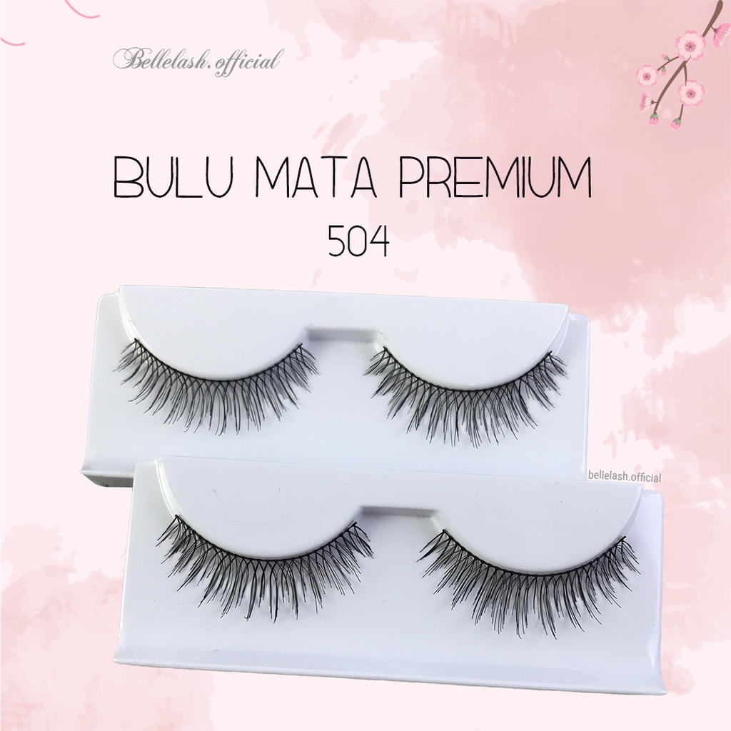 504 Bulu Mata Palsu Handmade Natural False Eyelash Eye Lashes Belle Eyelashes Premium Series