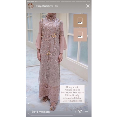 Sewa Dress Signature by Ivory Studio [RENT] [baju kondangan baju pesta]