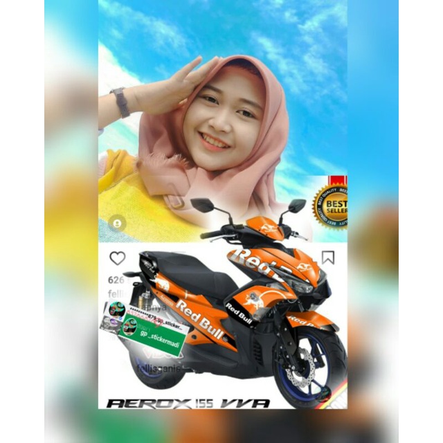 decal aerox full blok2017-22bisa custom