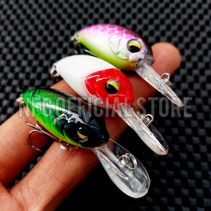 Mini Crankbait 6 cm 5 gram Floating Action Killer Umpan casting Kerapu