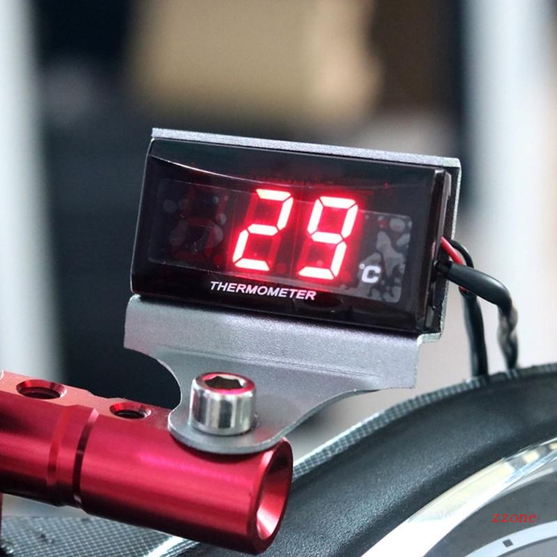 Pengukur Suhu Air 0-120 Untuk Motor°C Jam Tangan Digital Display Merah / Biru / Hijau