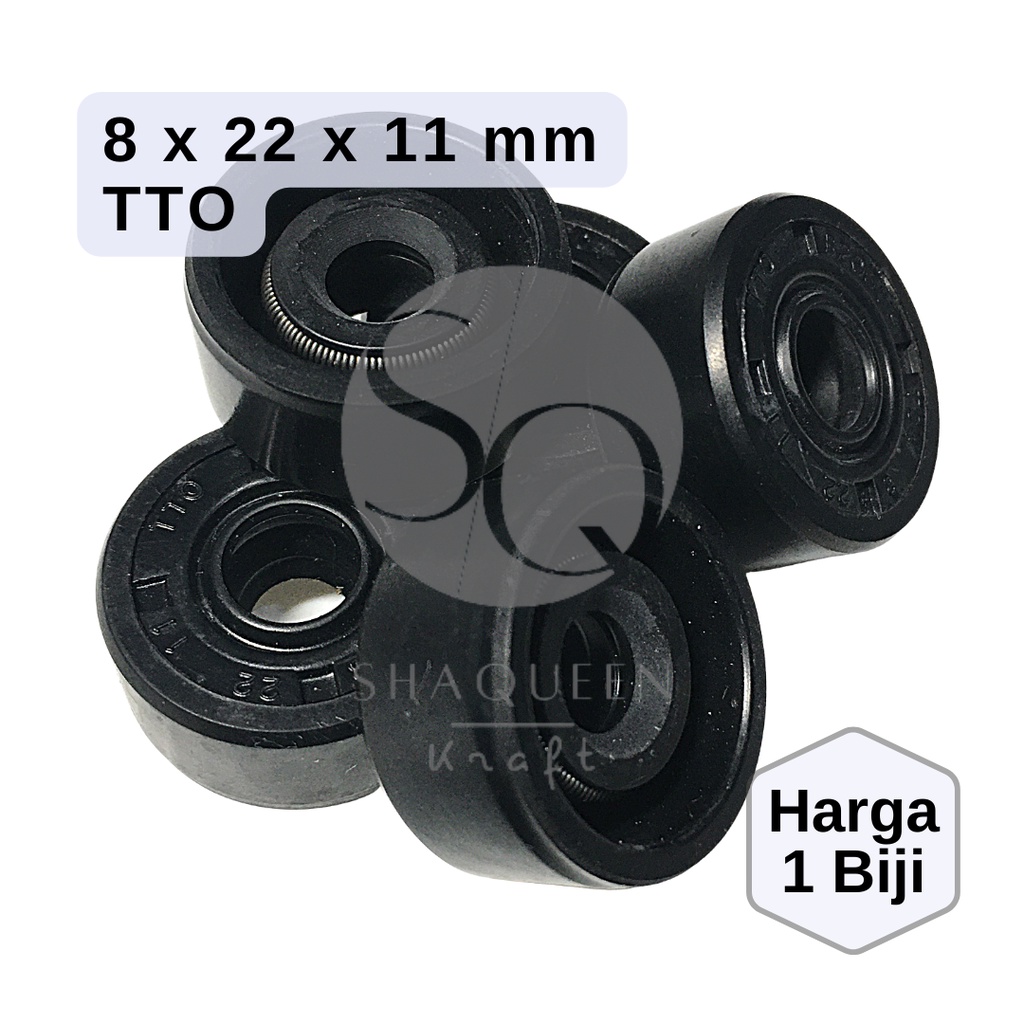 Oil Seal Shock Belakang Honda Win 8 22 11 mm (Sil Oli Shock Breaker Rear Absorber) Shaqueen