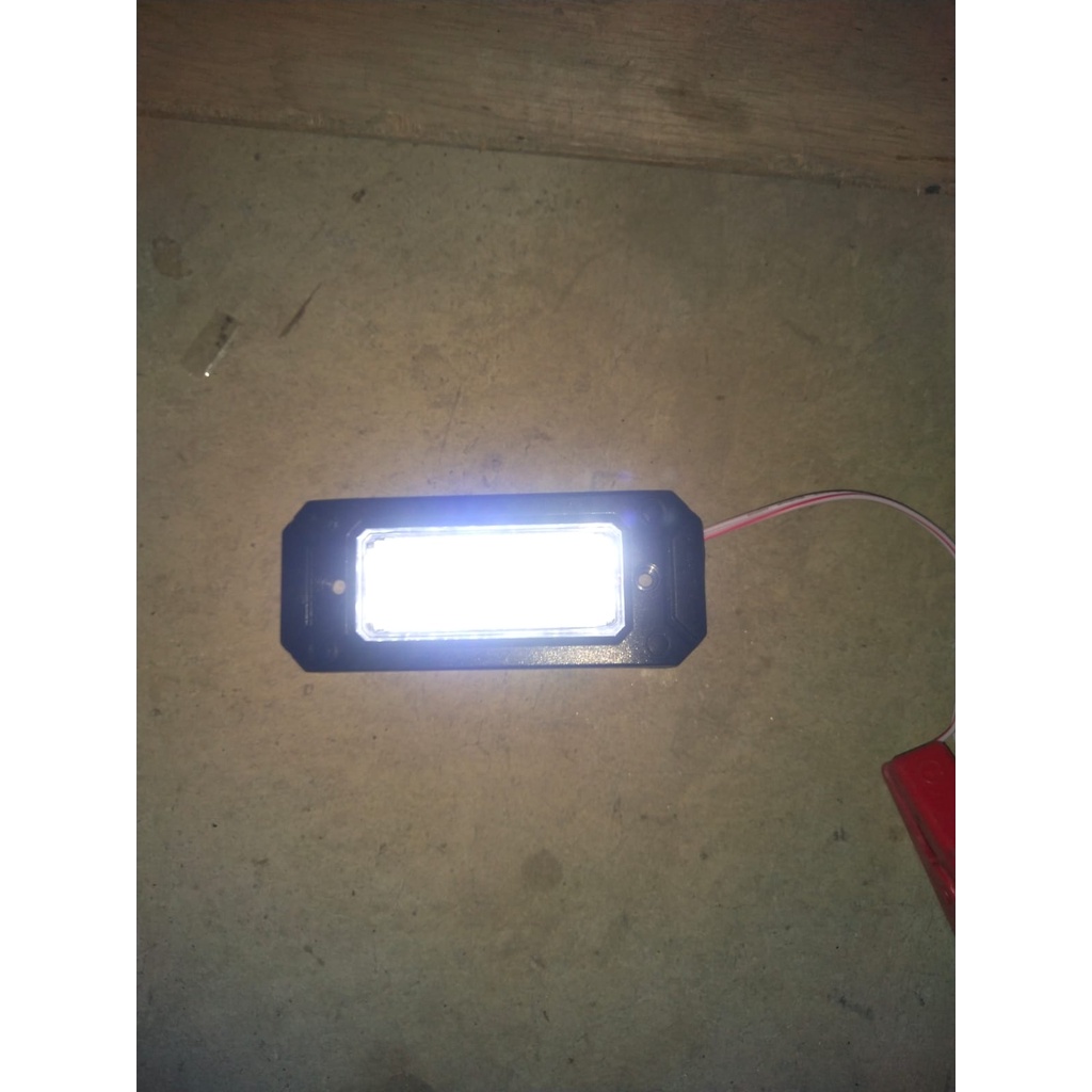 Lampu 12 mata Bumper bak truk Led 12 mata untuk tanduk / towing depan, lampu pinggiran bak truk bumper 12 mata