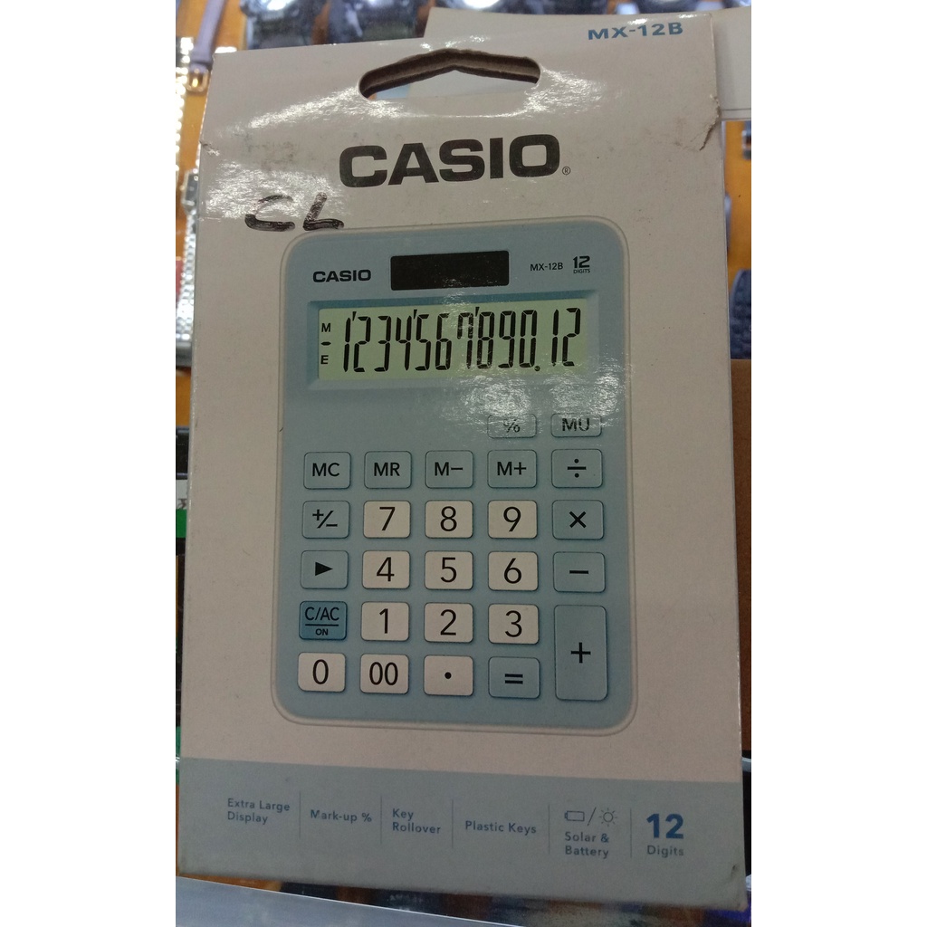 

KALKULATOR CASIO TAYPE MX 12B 12 DIGITS