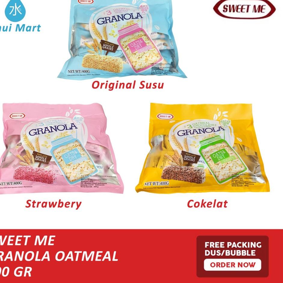 

JY7✣ Cereal Granola Oat / Sereal Granola Oatmeal Sweet Me 400g Barang Bagus
