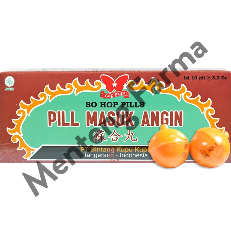 So Hup Yuen Cap Kupu-Kupu - Dus Besar Isi 10 Pil