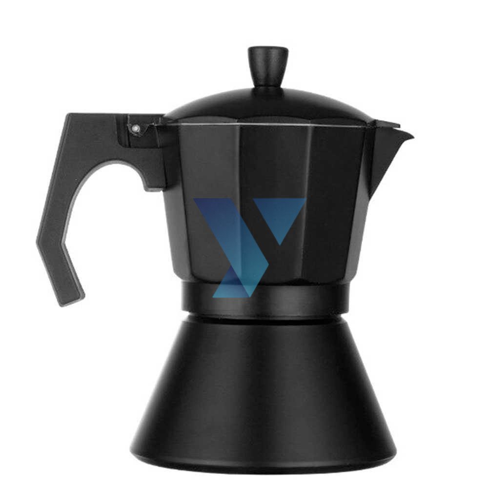 OneTwoCups Espresso Coffee Maker Moka Pot Teko Stovetop Filter MX001 ( Al-Yusi )