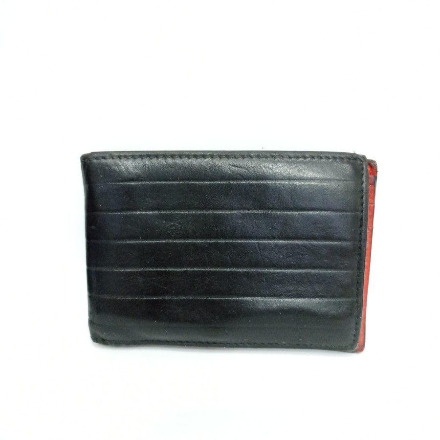 Dompet Lipat Pendek Kulit Pria Branded Original 100% Christian Dior Homme Grid Leather Wallet