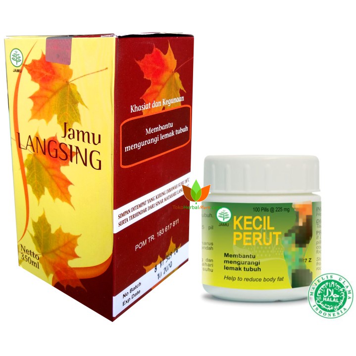 PAKET MURAH OBAT PELANGSING BADAN PERUT PRIA WANITA BPOM : JAMU LANGSING / MADU LANGSING & PIL KECIL