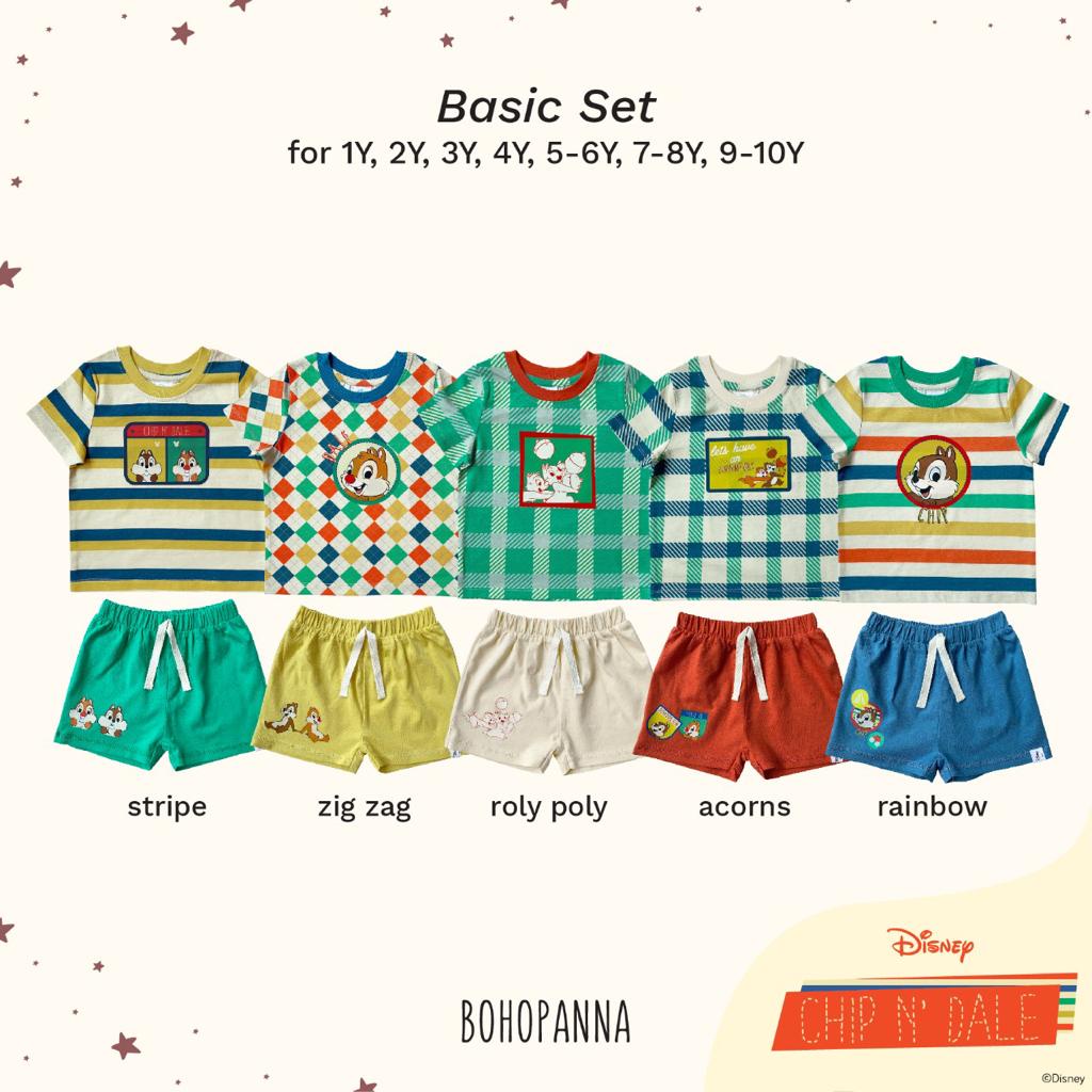 Bohopanna - Basic Set (Setelan Baju Anak) ATASAN DAN BAWAHAN KAOS