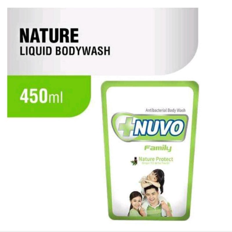 NUVO FAMILY ANTIBACTERIAL BODY WASH/ SABUN MANDI CAIR NUVO ALL VARIANT 400ML / SABUN NUVO