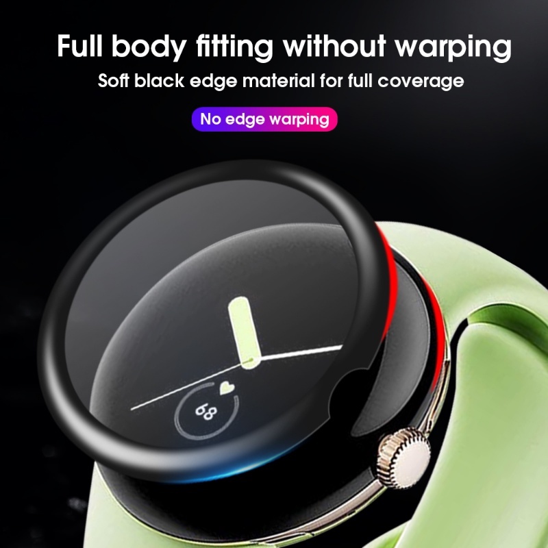 Pelindung Layar Full Cover HD Anti Gores Untuk Smartwatch Google Pixel