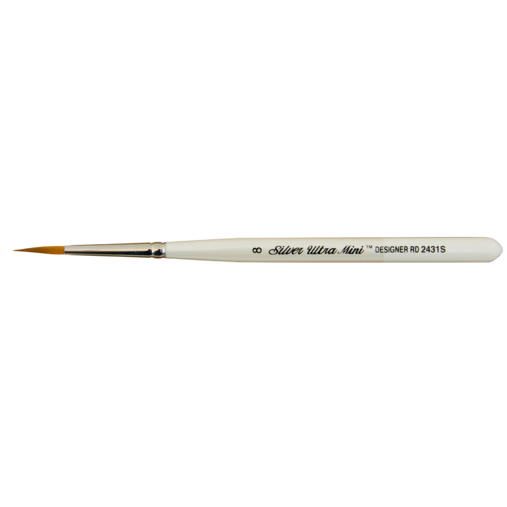 Silver Brush/ Silver Ultra Mini® 2431S Designer Round