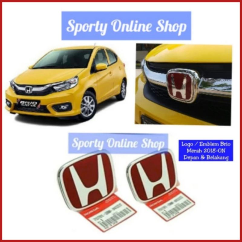 Emblem Logo Brio 2018up, Mobilio, HRV 2018up, BRV Depan Belakang