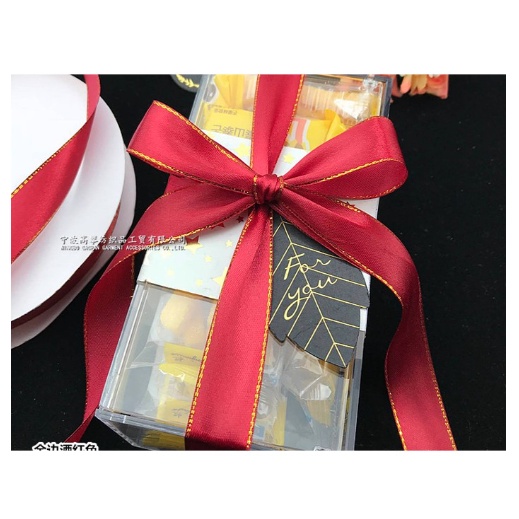 

pita RED ribbon hiasan kado bungkus kemasan ribbon merah imlek natal