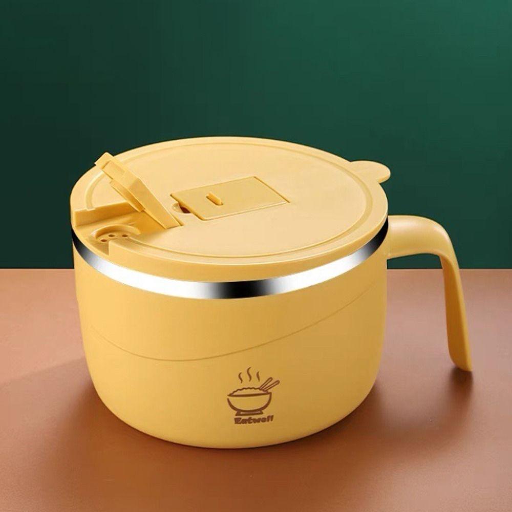 Preva Lunch Box 1.2L Stainless Steel Untuk Pelajar Pekerja Kantor Wadah Makanan