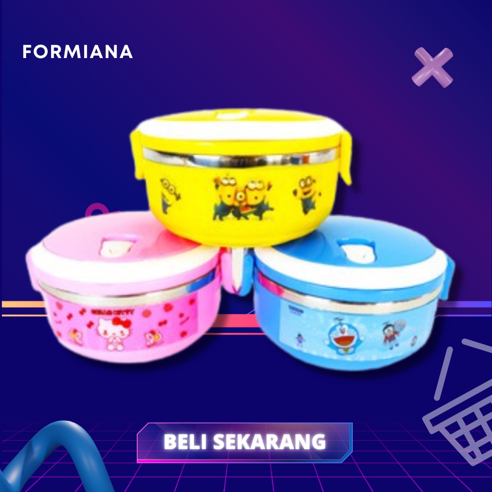 FM - Lunch box Rantang susun 1 tempat makan anak Motif Lucu tahan panas / tempat makan Anak Motif susun 1/ kotak bekal anak