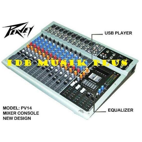 Mixer 14 Channel Peavey Pv14 / Pv14Usb / Pv 14 / Pv 14Usb / Pv 14 Usb