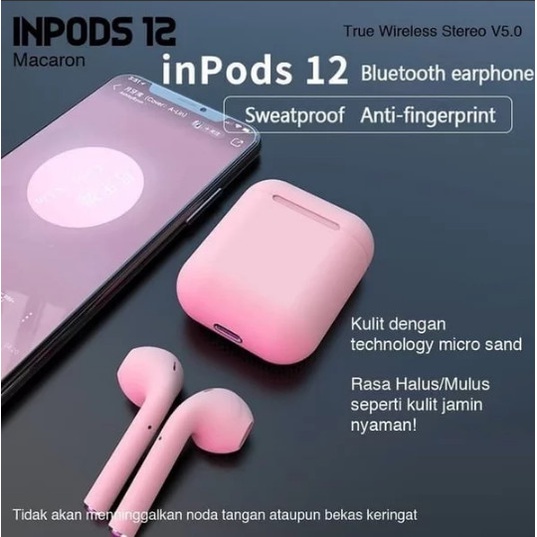 Dogs Airpods i12 SE Macaron Wireless Bluetooth Headset Waterprooft