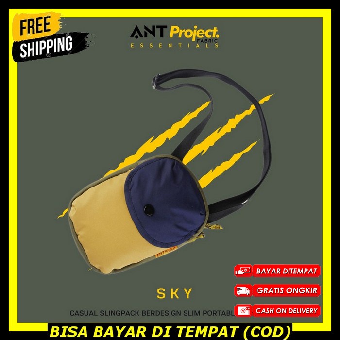Tas Selempang Pria Terbaru 2022 Sling Bag Distro Original Selempang Cowok Import Keren Sling Bag Wat