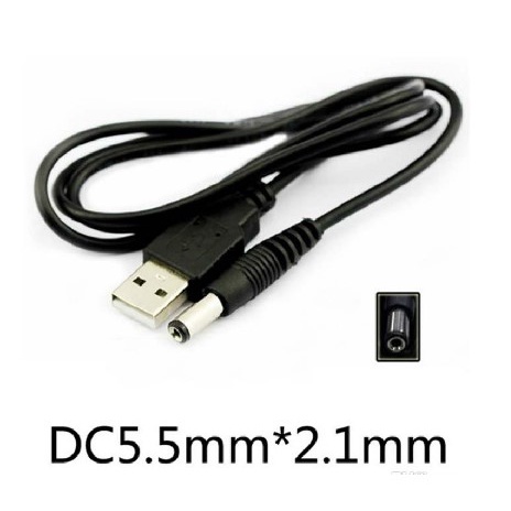 KABEL USB 5V TO DC 5.5MM X 2.1MM / 5.5MMX2.1MM / KABEL POWER