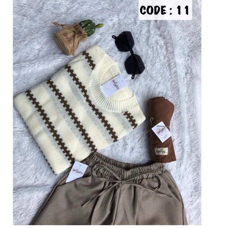 Termurah One set Outfit Atasan Sweater / One Set Ootd Murah / viral / MeystoreOfficial