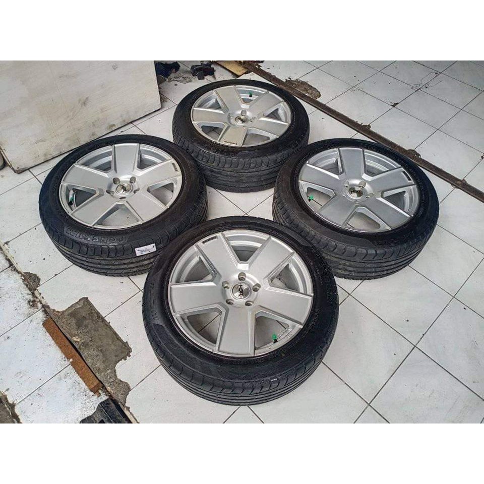 velg mobil bekas hrv ring 18 lebar 8 lubang 5 et45 + ban 235 50 18