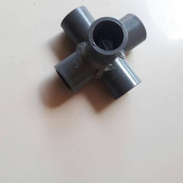 [KODE PRODUK ALN8O3449] Tee 5 way 1/2 inchi konektor pipa 5 arah fitting sambungan pipa pvc elbow 5 