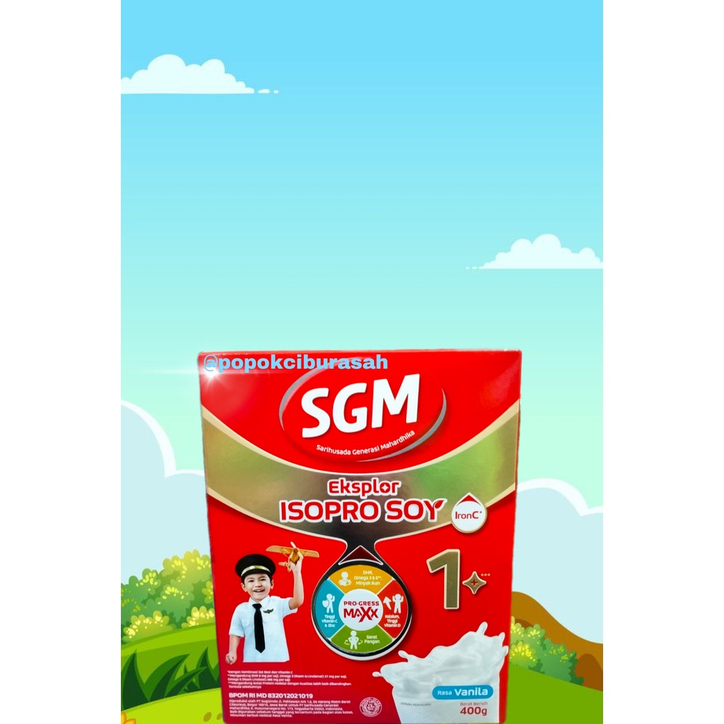 SGM Eksplor Soya 1+ Madu/Vanilla/400GR/popokcibarusah