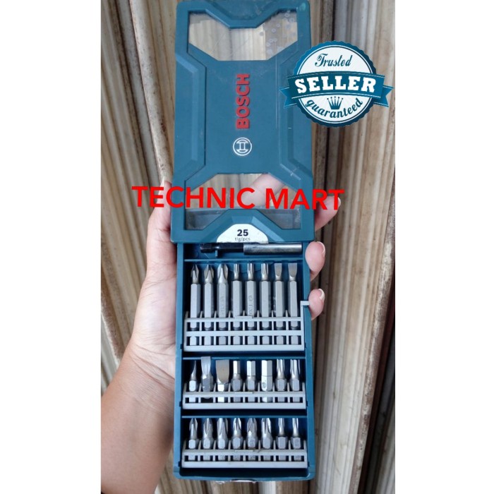 Obeng Mata Bor Obeng Bosch 25 Pcs Mini X-Line Screwdriver Bit Set Original