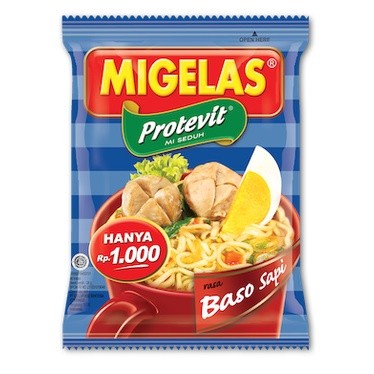 

TERLARIS MIGELAS ECERAN 28 GRAM RENCENG SACHET BASO SAPI KARI AYAM SOTO SOSIS - BASO SAPI