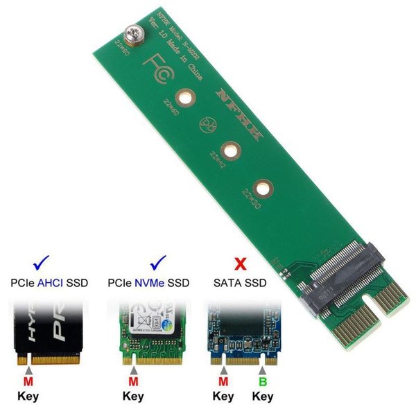 PROMO M-Key Converter SSD M.2 NVME AHCI to PCI-E X1 v3.0 Adapter Board Terlaris
