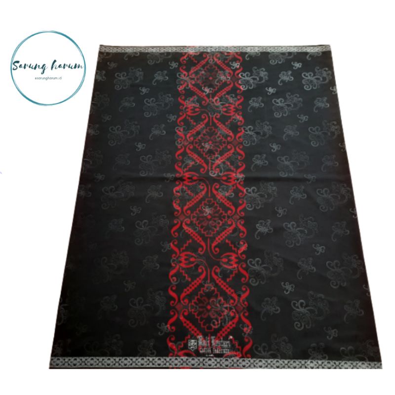 Sarung - Sarung Bali lestari - Hitam merah