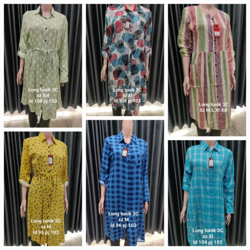 LONG TUNIK 3C ORIGINAL PRODUK MATAHARI MURAH