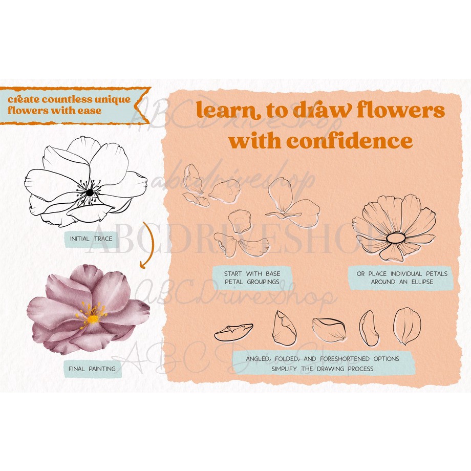 Procreate Brush - Flower Builder Kit